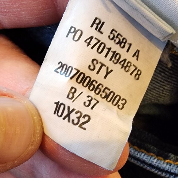 Lauren Ralph Lauren Dark Wash Straight Leg Jeans Size 10 - Picture 10 of 16